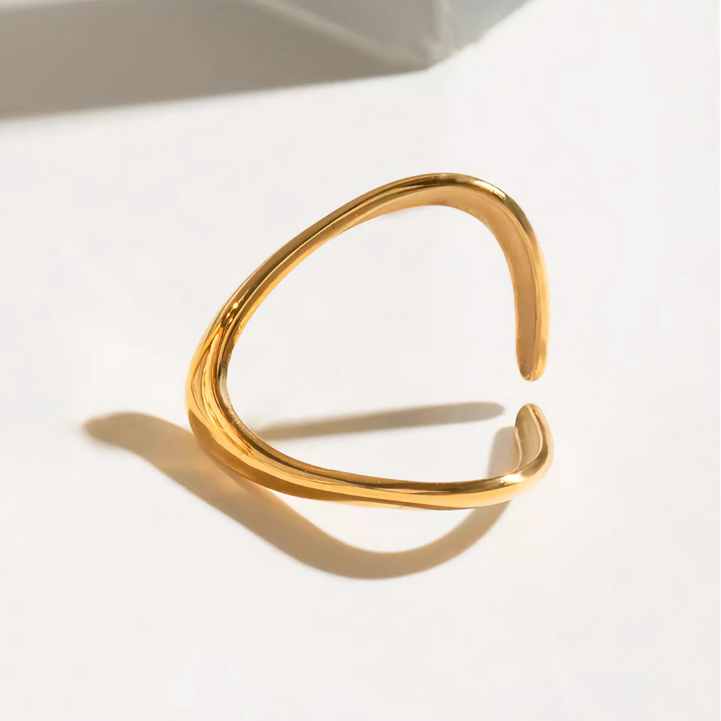 [Raffine]Paisley Gold Arc Ring