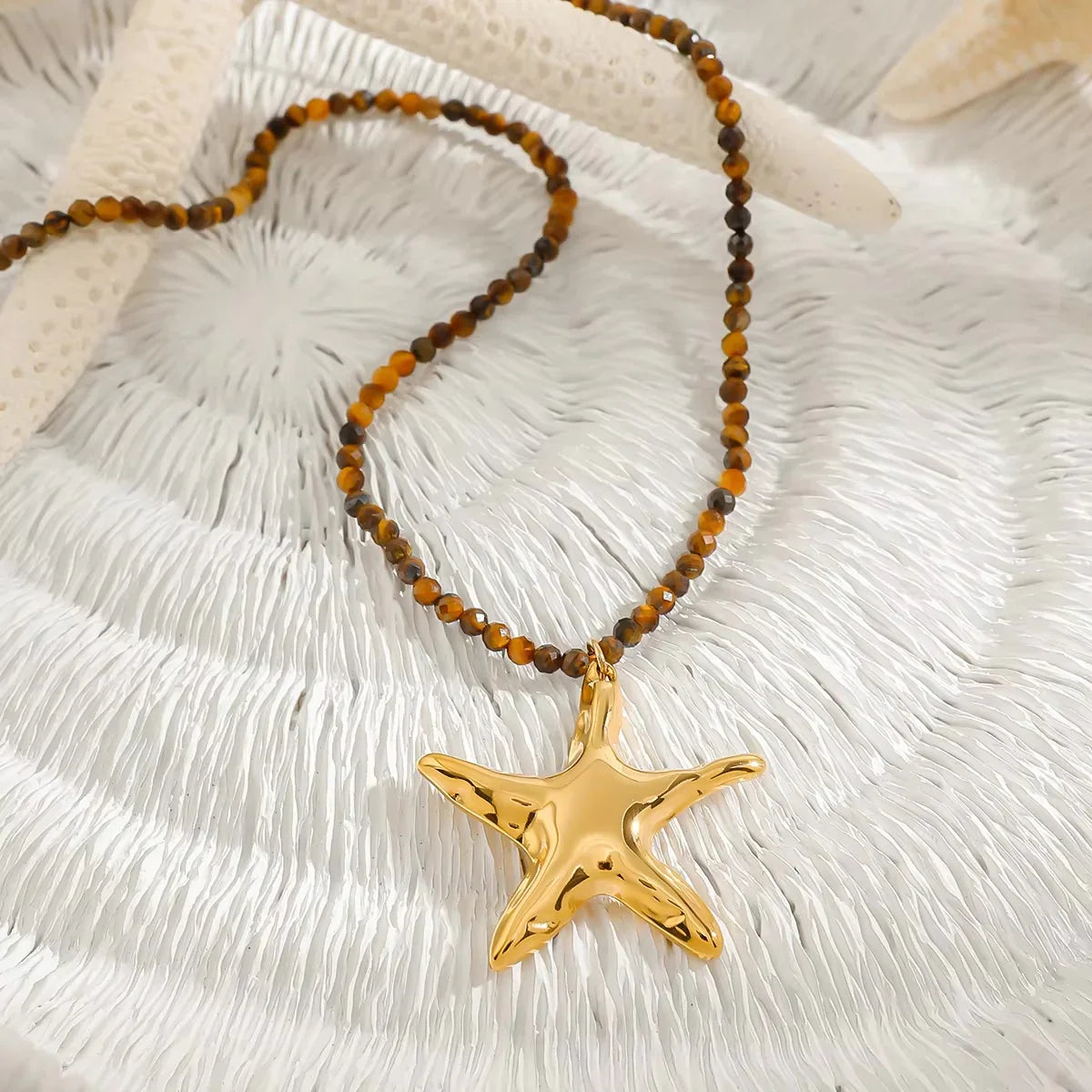[Raffine]Umi Gold Starfish Pendant