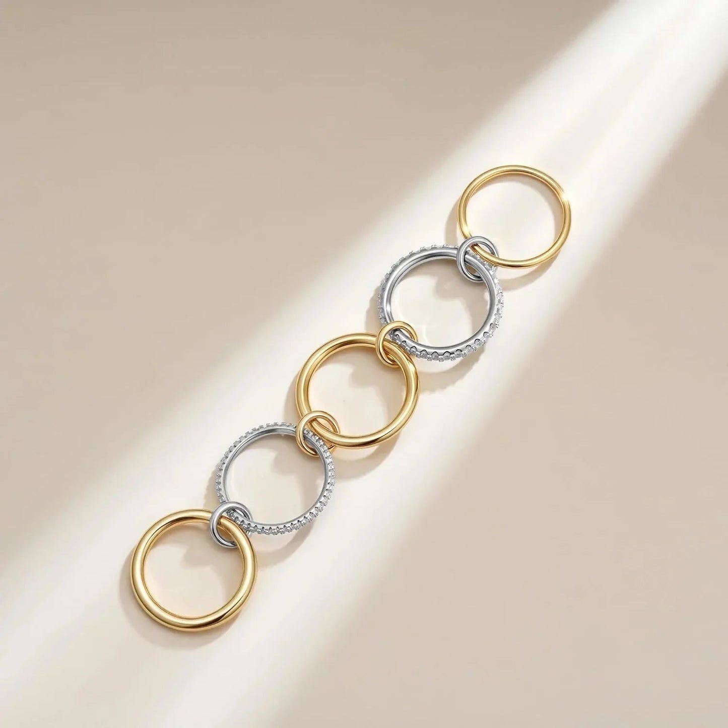 [Raffine]Vera Stacked Diamond Ring