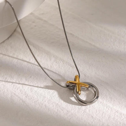 [Raffine]Mirabelle Ring Knot Necklace