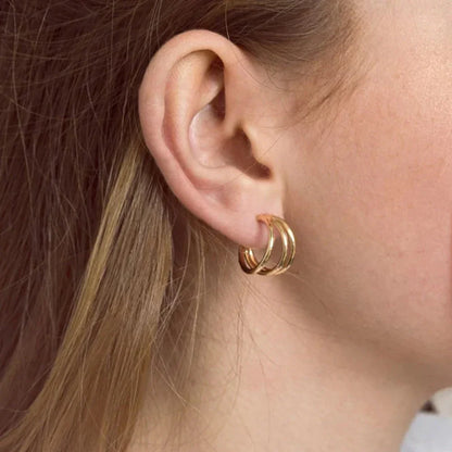 [Raffine]Cradle Gold Earrings