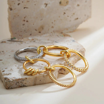 [Raffine]Blaise Stacked Diamond Ring