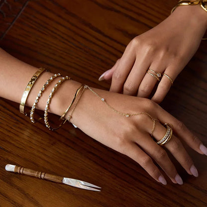 [Raffine]Cressida Diamond Hand Chain