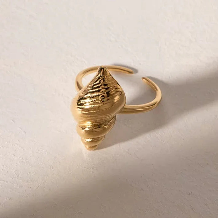 [Raffine]Ohana Sea Conch Gold Ring