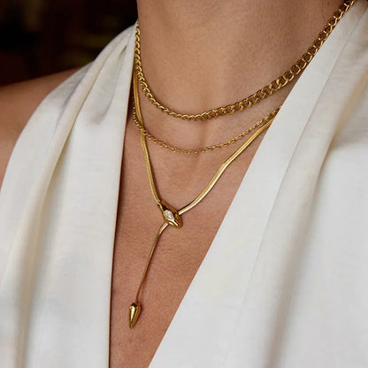[Raffine]Loraine Gold Chain Necklace