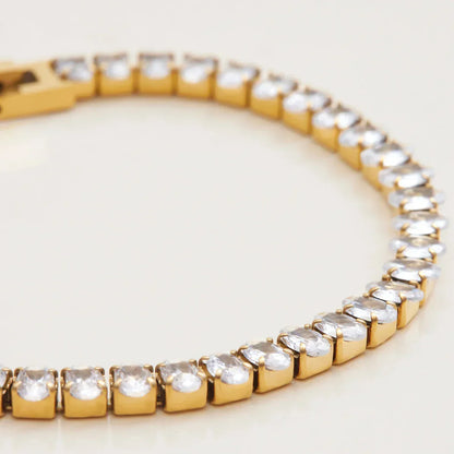 [Raffine]Avaria Oval Cut Tennis Bracelet