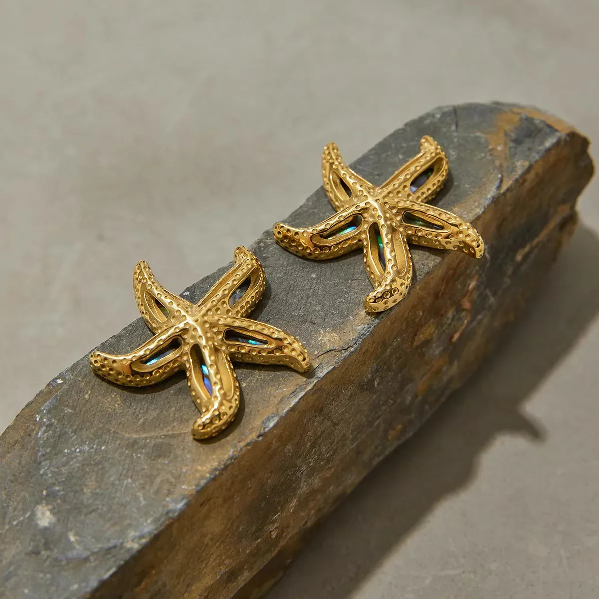 [Raffine]Aquatta Gold Starfish Earrings
