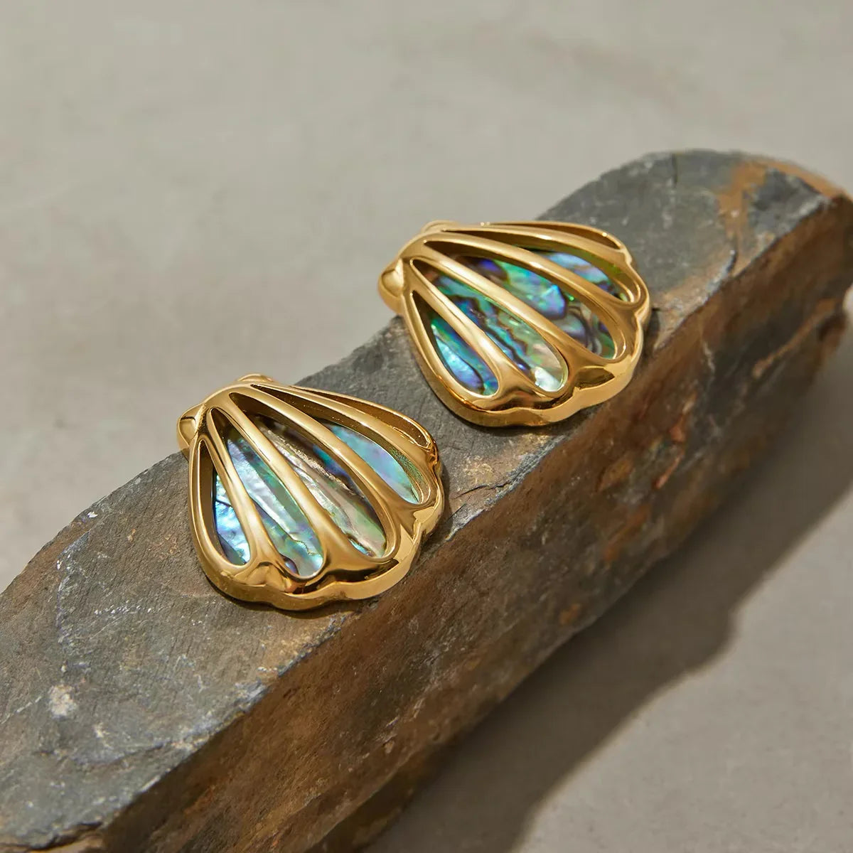 [Raffine]Nixie Gold Seashell Earrings
