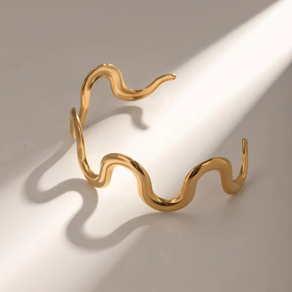 [Raffine]Senna Twisted Gold Bangle