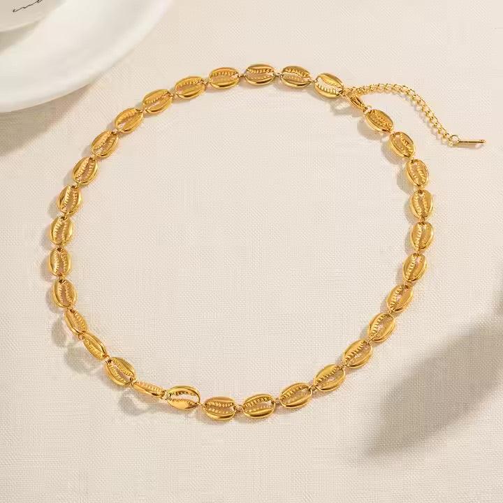 [Raffine]Pacifica Gold Seashell Necklace
