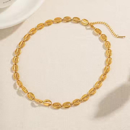[Raffine]Pacifica Gold Seashell Necklace