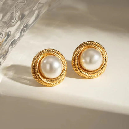 [Raffine]Aqua Freshwater Pearl Earrings