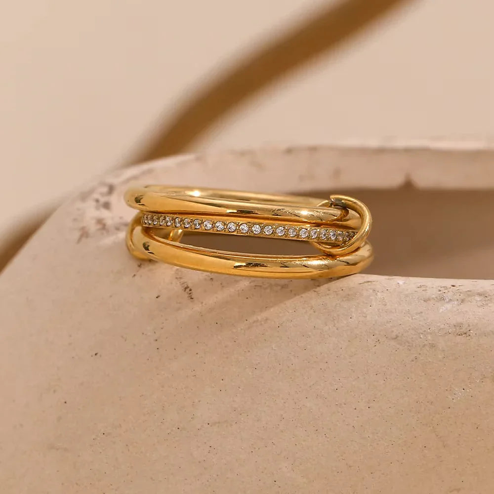[Raffine]Dara Diamond Ring Stack