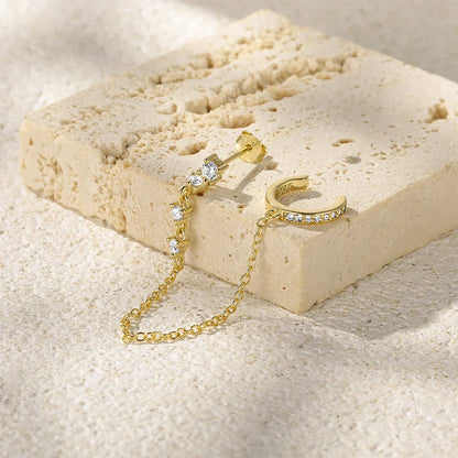[Raffine]Audra Chain Cuff Earring