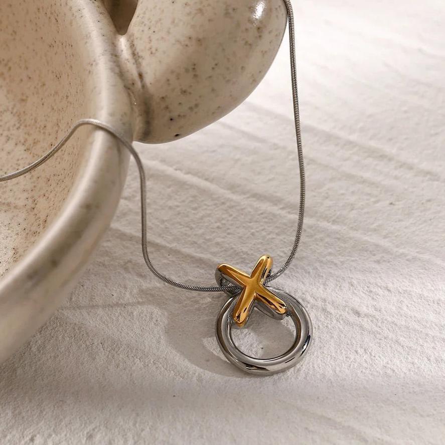 [Raffine]Mirabelle Ring Knot Necklace