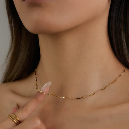 [Raffine]Amy Linked Chain Gold Necklace