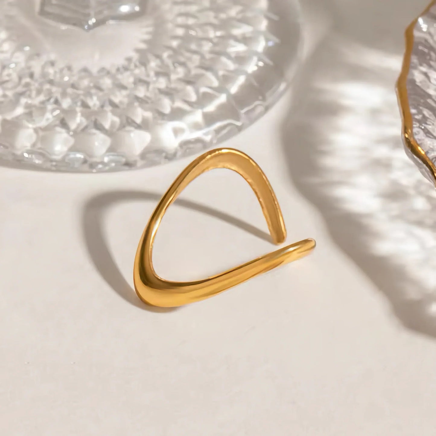 [Raffine]Paisley Gold Arc Ring