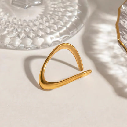 [Raffine]Paisley Gold Arc Ring