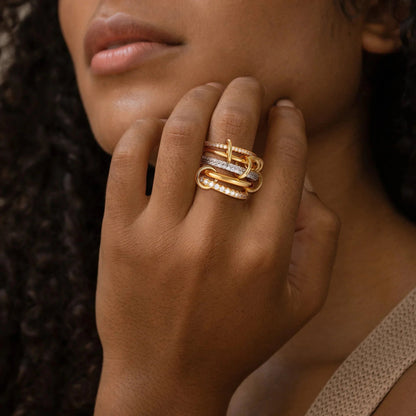 [Raffine]Blaise Stacked Diamond Ring
