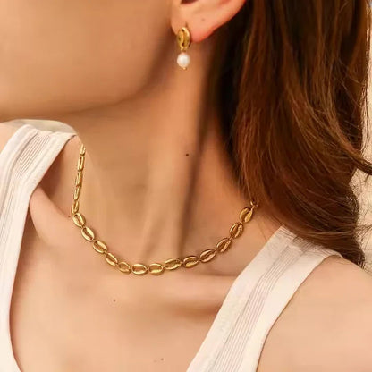 [Raffine]Pacifica Gold Seashell Necklace