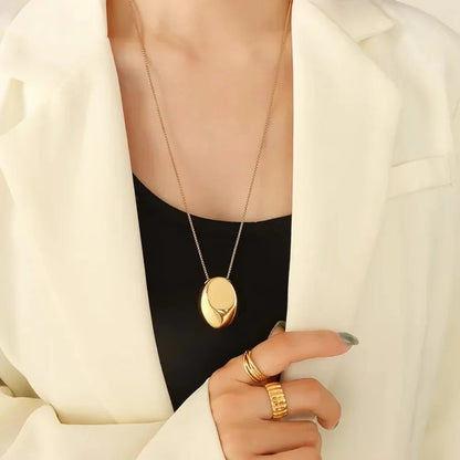 [Raffine]Claribel Gold Dome Necklace