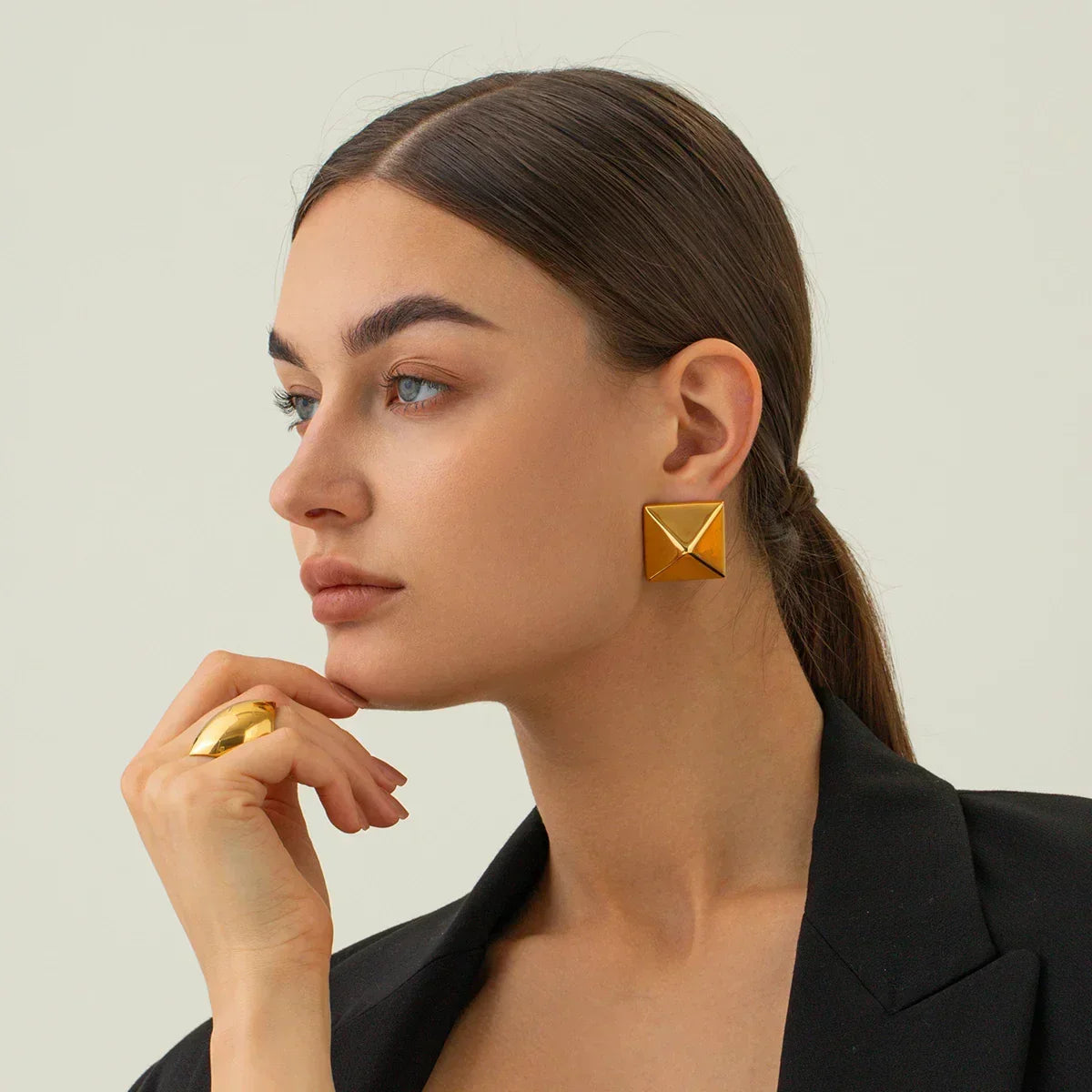 [Raffine]Barbara Gold Earrings