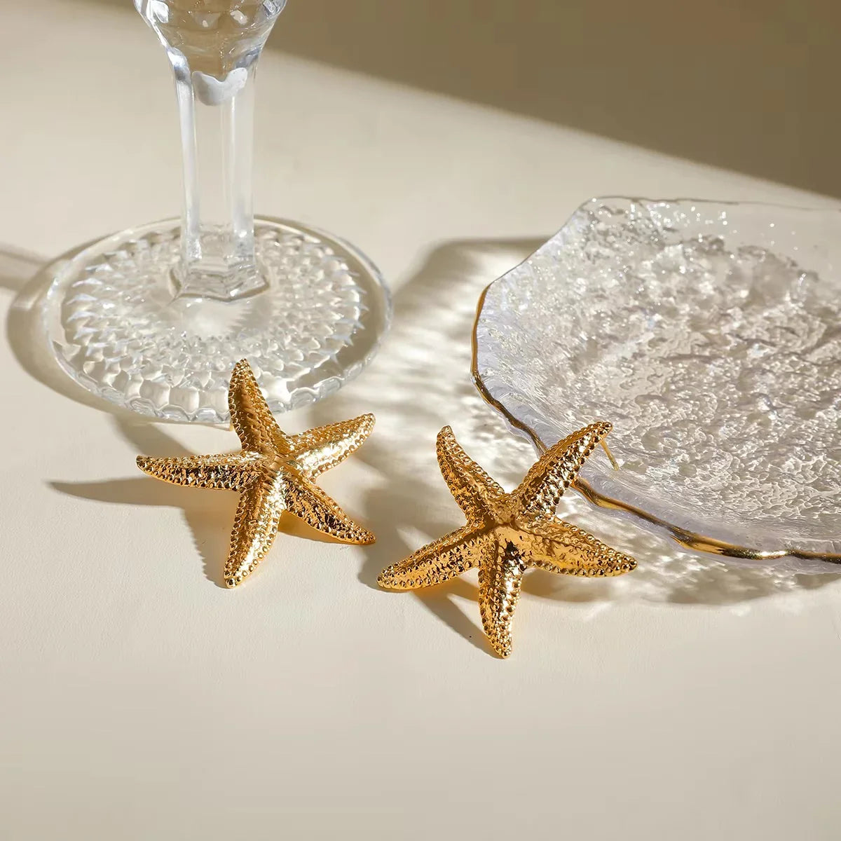 [Raffine]Serene Gold Starfish Earrings