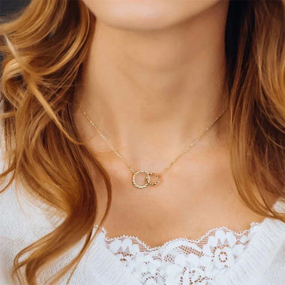 [Raffine]Isabelle Gold Hoop Necklace