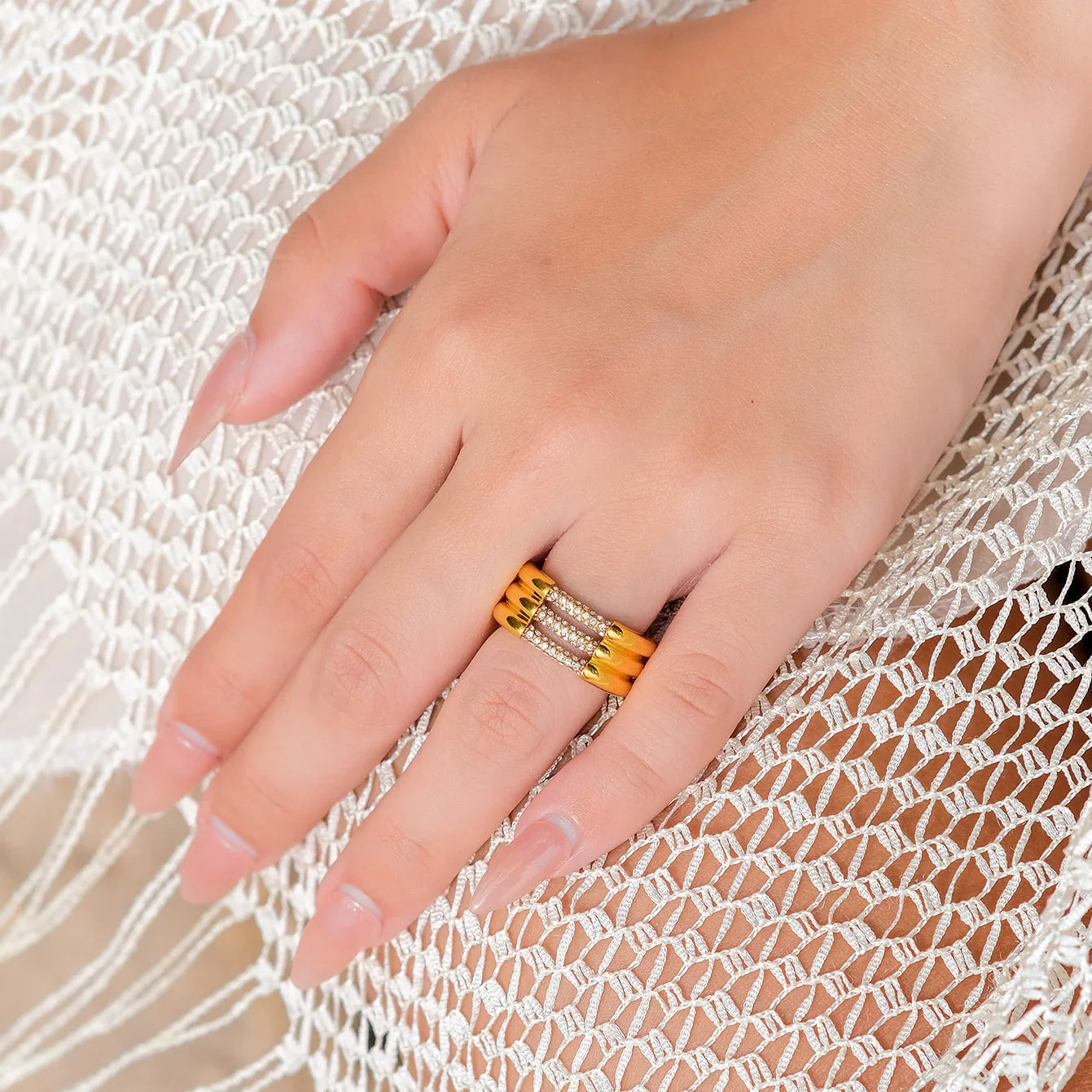 [Raffine]Serenity Diamond Gold Ring
