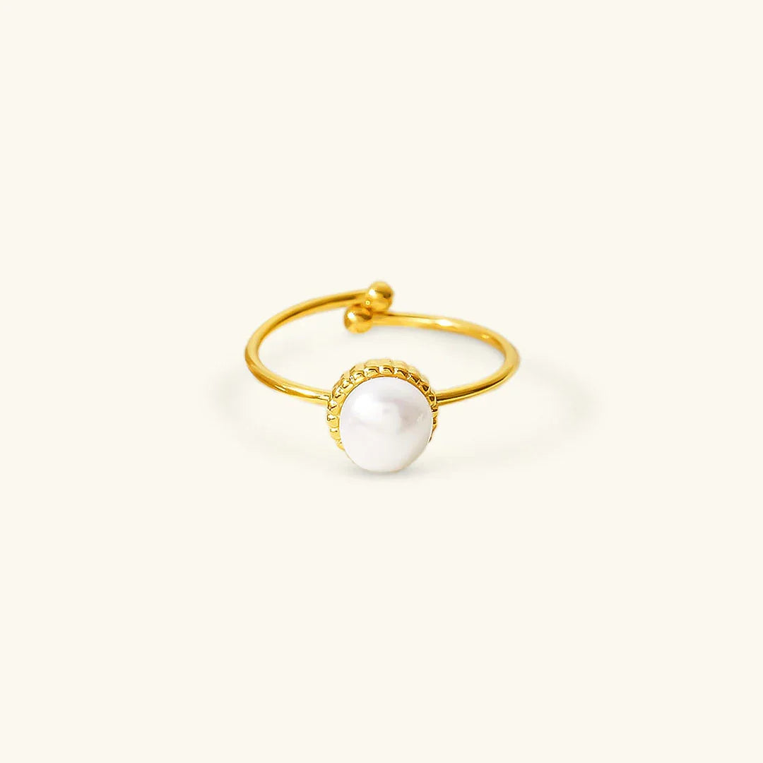 [Raffine]Solis Gold Pearl Ring
