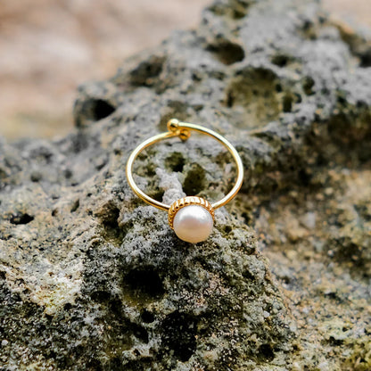 [Raffine]Solis Gold Pearl Ring