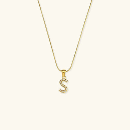 [Raffine]Augustine Initial Letter Pearl Necklace