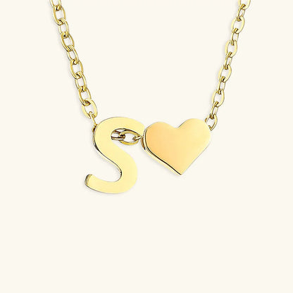[Raffine]Ria Initial Letter Gold Necklace