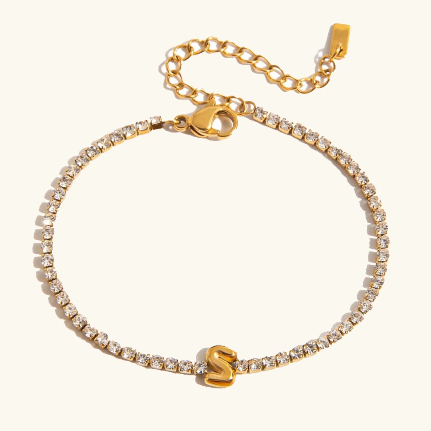 [Raffine]Avaria Bubble Letter Tennis Bracelet