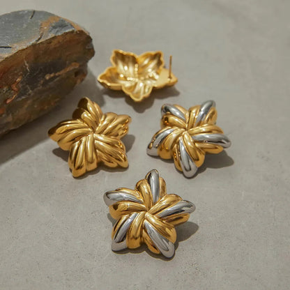 [Raffine]Thymes Gold Star Earrings