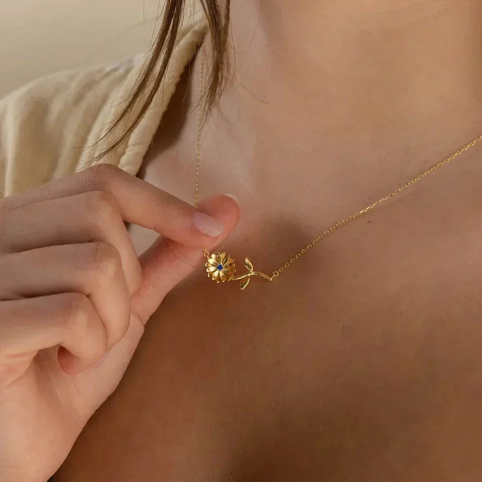 [Raffine]Maribelle Birth Flower Gold Necklace