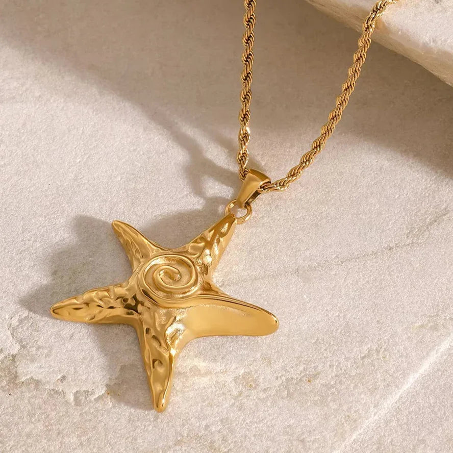 [Raffine]Tammy Gold Starfish Necklace