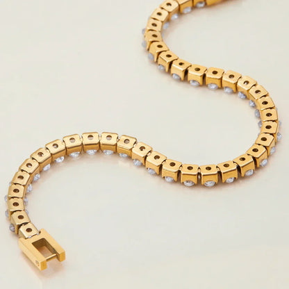 [Raffine]Avaria Oval Cut Tennis Bracelet