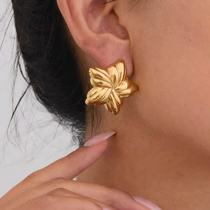 [Raffine]Thymes Gold Star Earrings