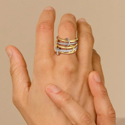 [Raffine]Vera Stacked Diamond Ring