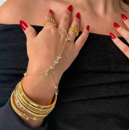 [Raffine]Elina Diamond Hand Chain
