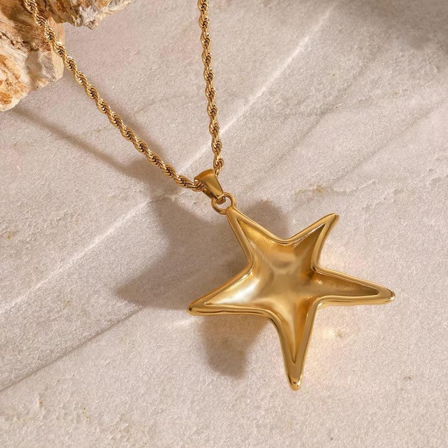 [Raffine]Tammy Gold Starfish Necklace