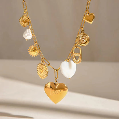 [Raffine]Lianne Gold Heart Locket