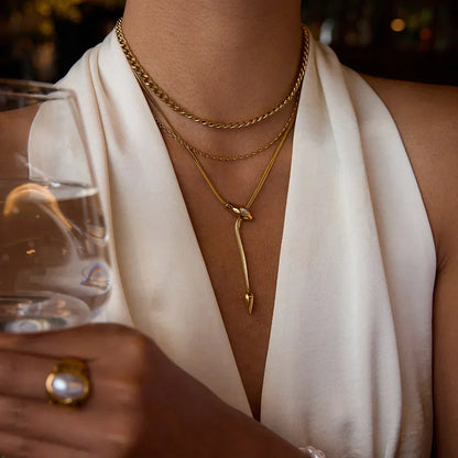 [Raffine]Ysolde Gold Chain Necklace