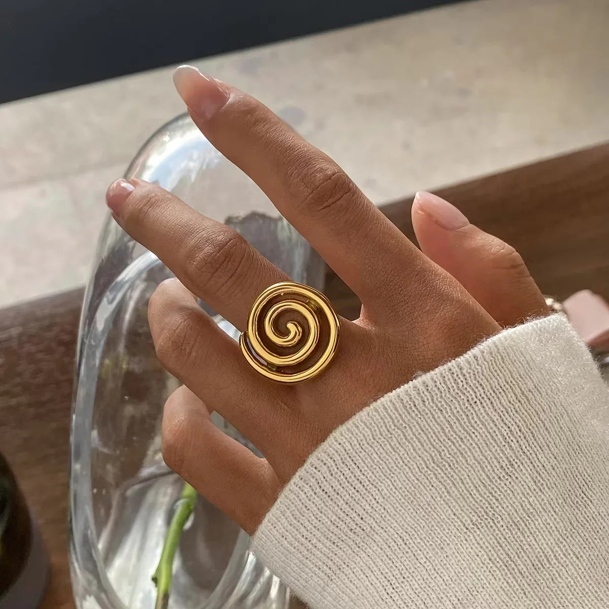 [Raffine]Christy Spiral Gold Ring