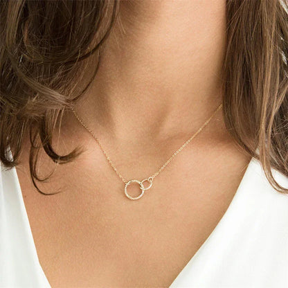 [Raffine]Isabelle Gold Hoop Necklace