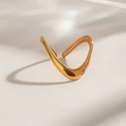 [Raffine]Paisley Gold Arc Ring