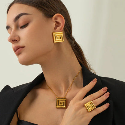 [Raffine]Karina Gold Earrings