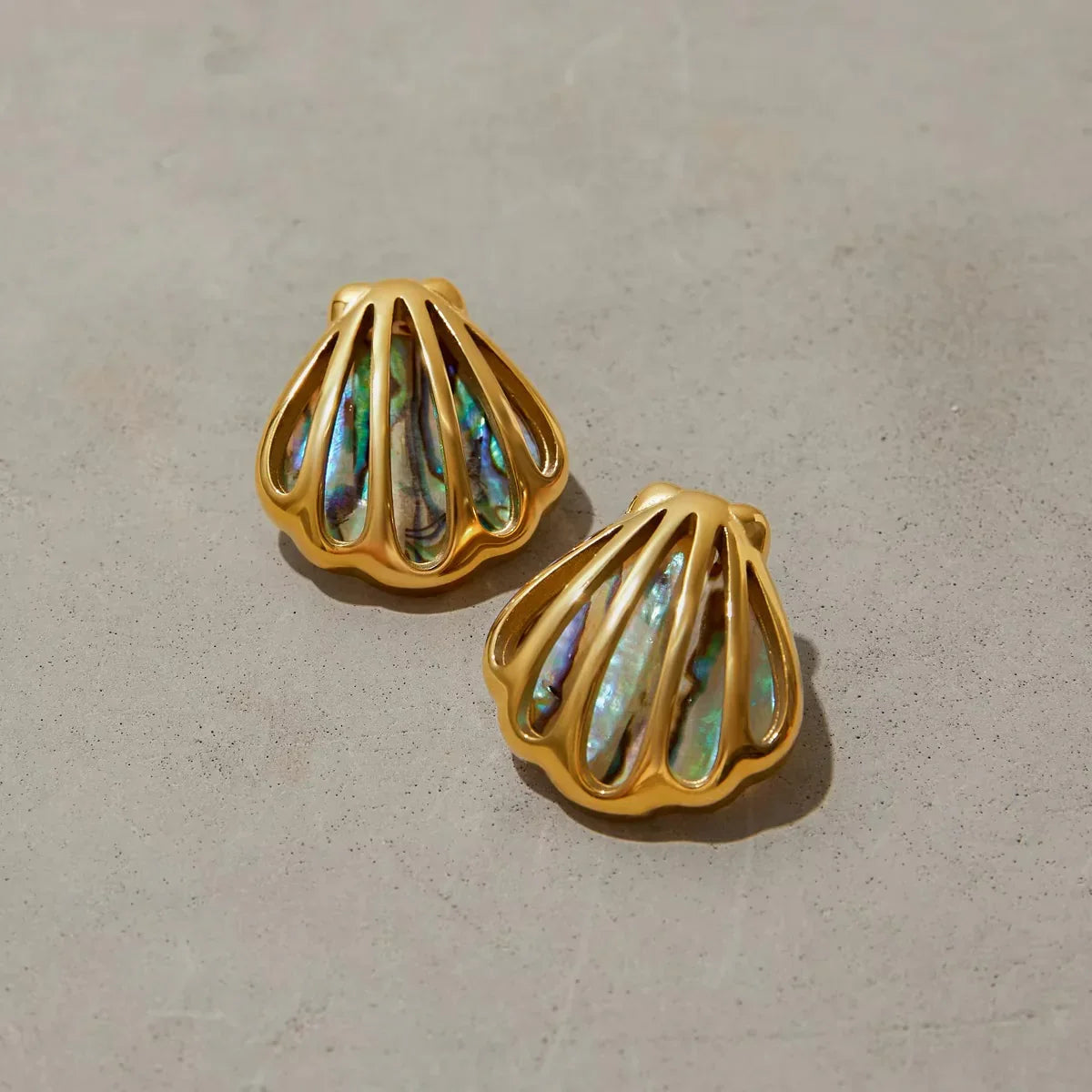 [Raffine]Nixie Gold Seashell Earrings