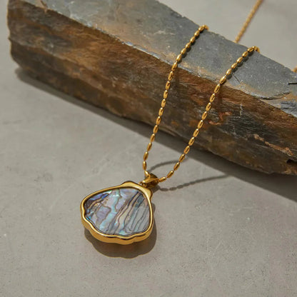 [Raffine]Nixie Gold Seashell Pendant